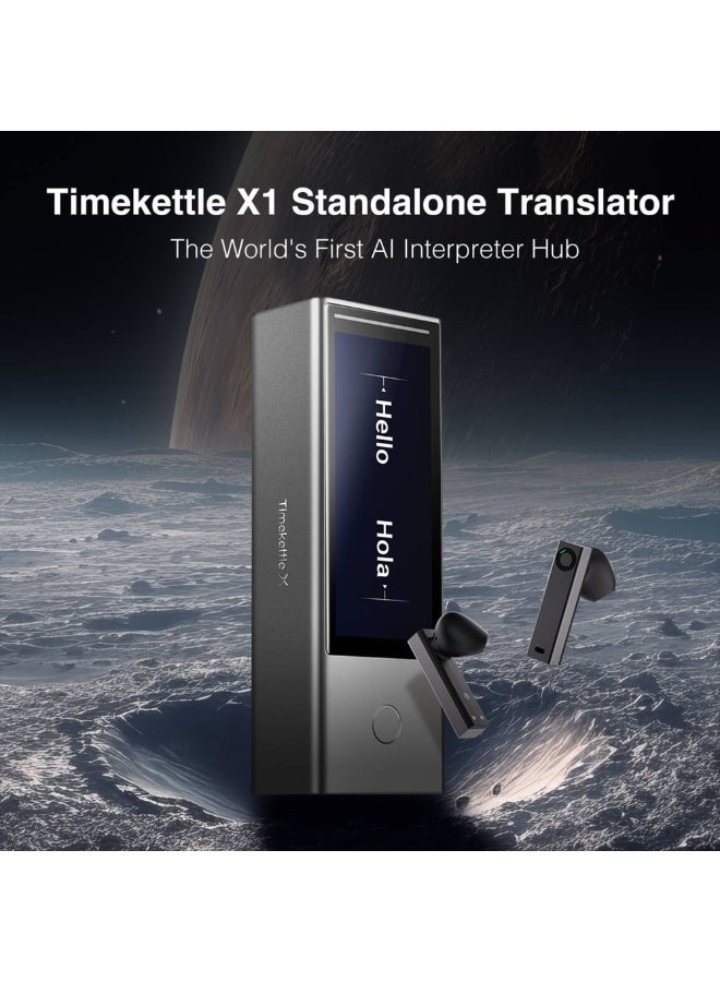 Timekettle X1 AI Interpreter Hub – Standalone Multilingual Real-Time Translator, 43 Language Support, Simultaneous Interpretation for Groups & One-on-One - Image 2